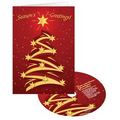 Creative Christmas Tree Holiday Greeting Card with Matching CD